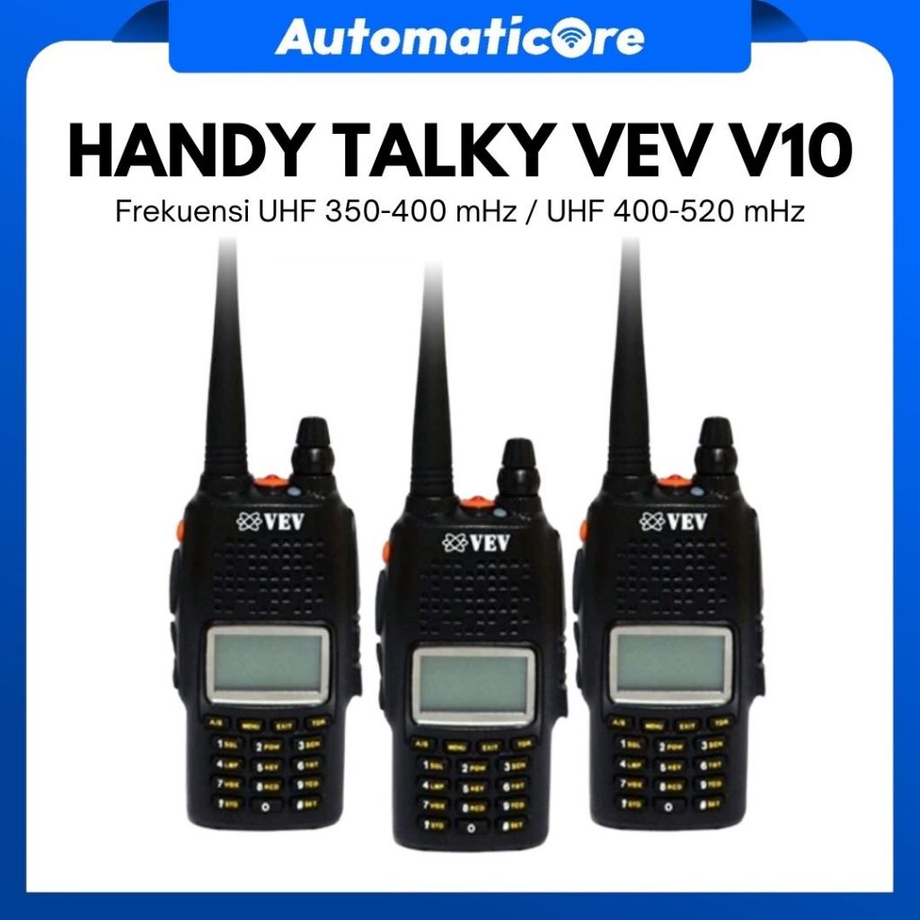 HANDY TALKY VEV V-10 V10 UHF 350 UHF 400 Power 10 Watt NEW