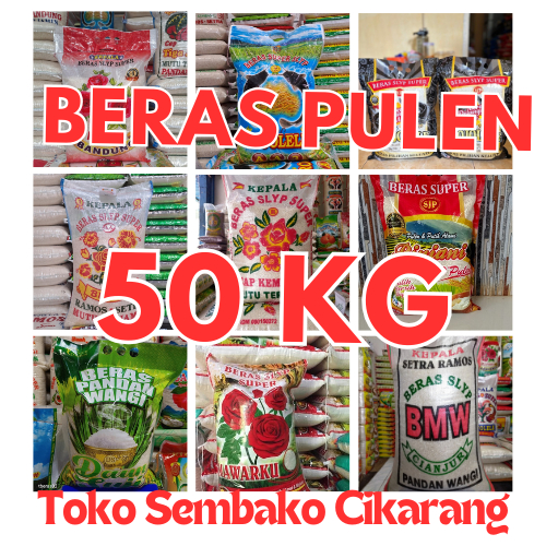 

(BERGARANSI) BERAS PULEN 50 KILO SUPER ROJOLELE RAMOS BANDUNG KEMBANG BUNGA