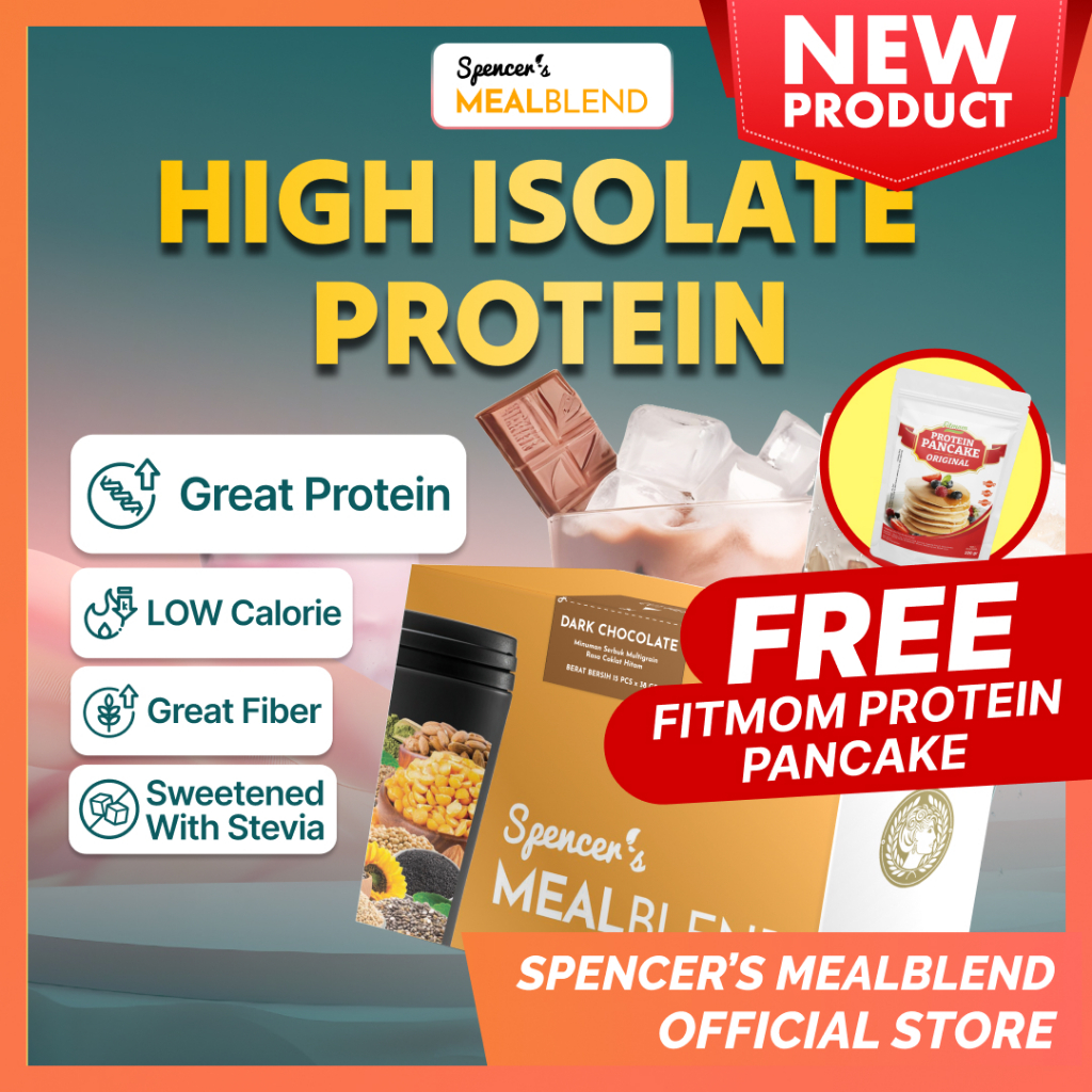 

BUY 1 Spencer's MealBlend GET 1 FREE Spencer's Protein Pancake - Meal replacement Tinggi protein Tinggi serat Diet sehat Makanan diet Rendah kalori