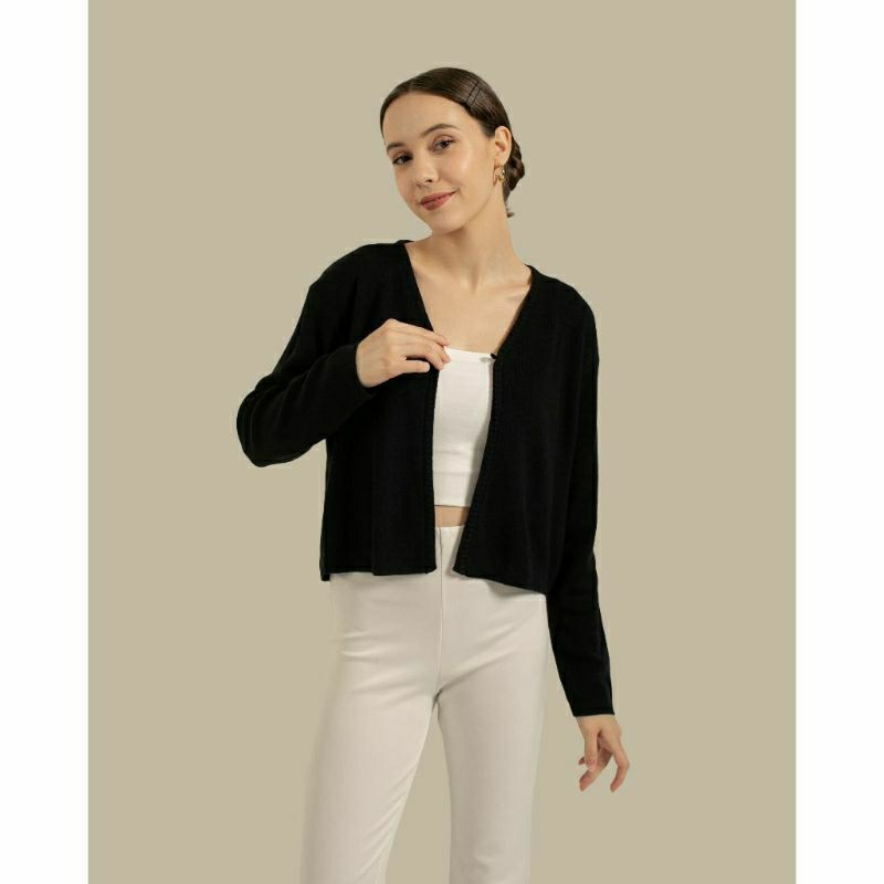 MANJA Crop Cardigan Rajut atasan wanita korean style