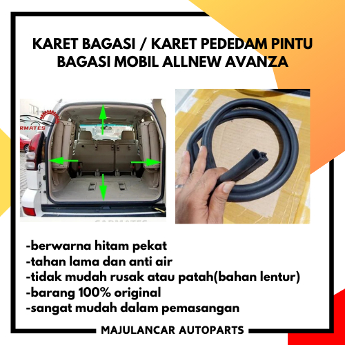Karet Bagasi/Karet Peredam Pintu Mobil ALL NEW AVANZA