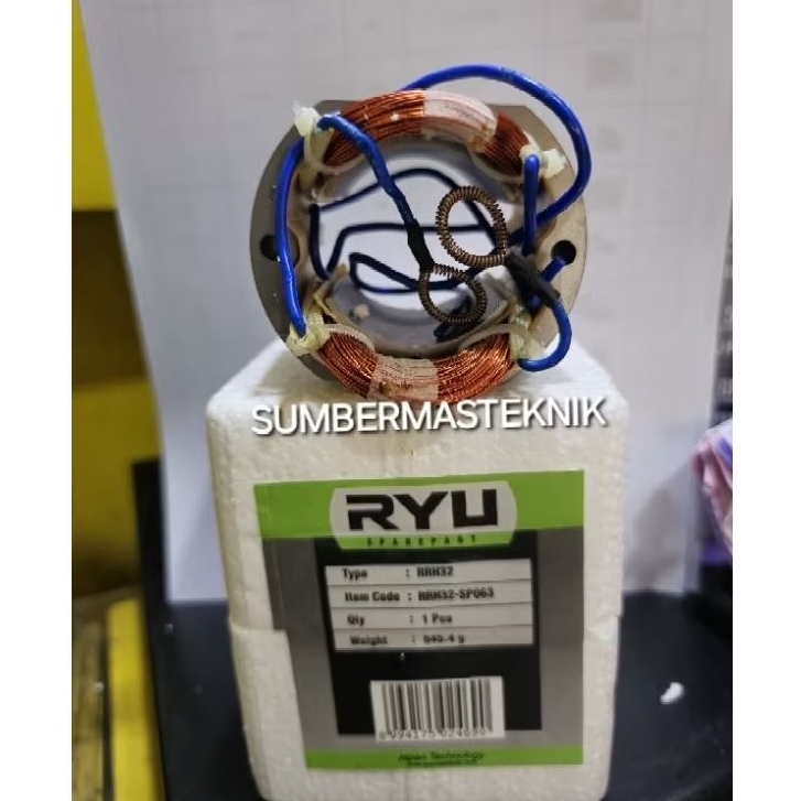 STATOR RYU RRH32 BANTALAN RUMAH ANGKER MESIN BOR BOBOK RYU RRH 32 RYU