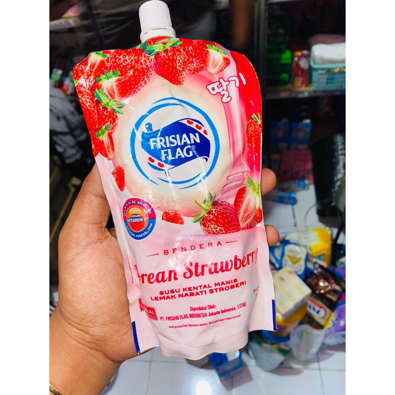 

frisian flag kental manis korean strawberry 260g exp jan25