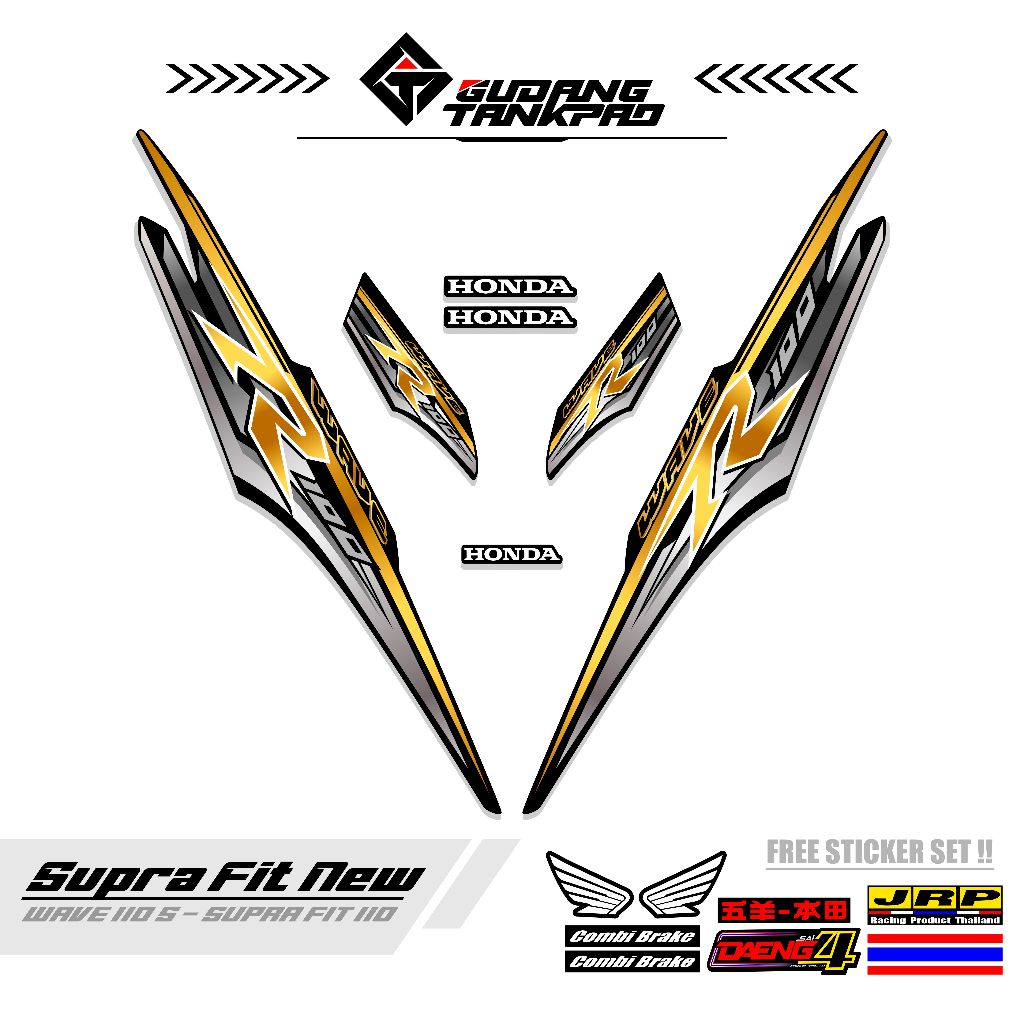 STRIPING MOTOR SUPRA FIT NEW 110 / MTF 5 / STRIPING SUPRA FIT S / STRIPING HONDA SUPRA FIT / STIKER 