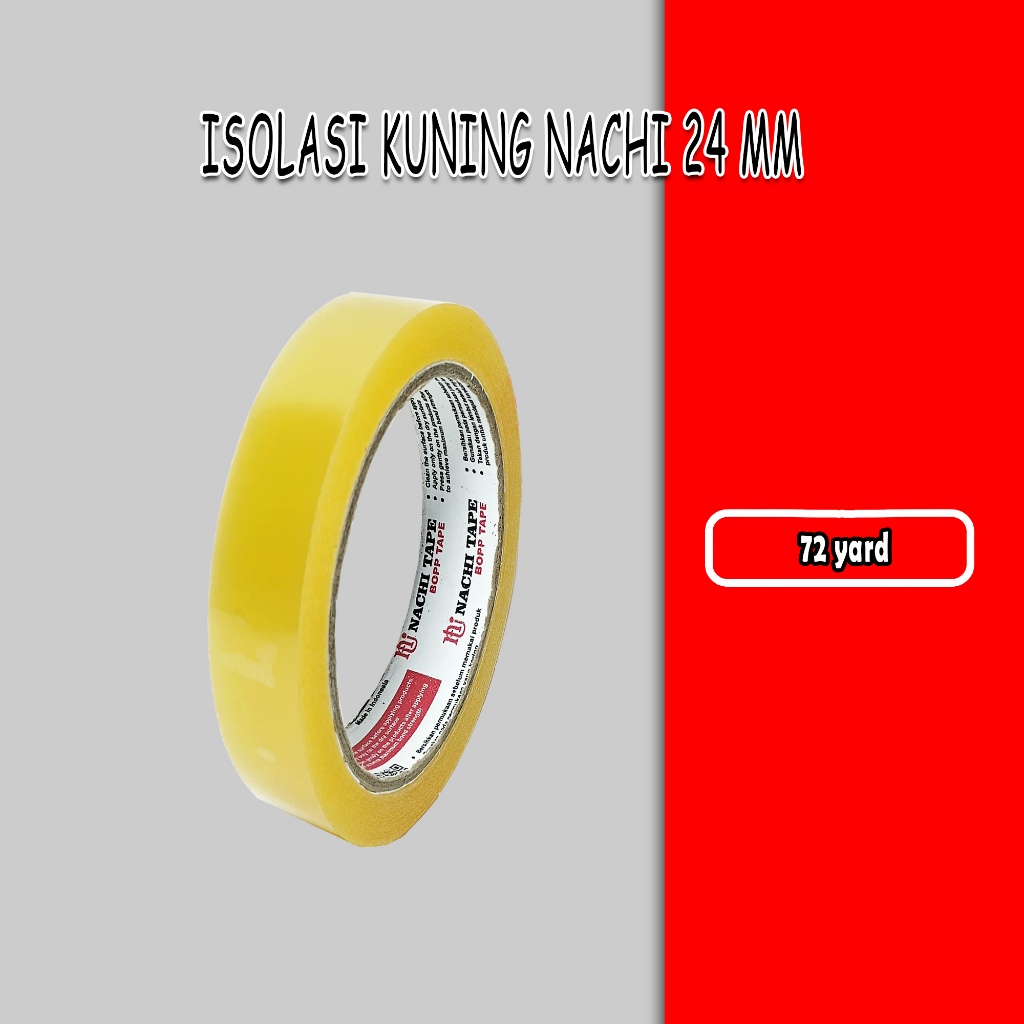 

isolasi kuning nachi 24 mm / 1 roll