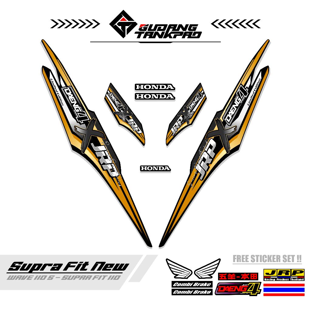 STRIPING MOTOR SUPRA FIT NEW 110 / MTF 18 / STRIPING SUPRA FIT S / STRIPING HONDA SUPRA FIT / STIKER