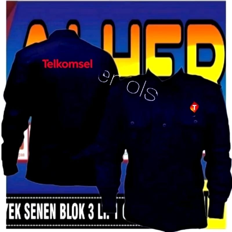 Kemeja Telkomsel baju Telkomsel seragam Telkomsel Pdh Telkomsel Pdl Telkomsel kemeja kerja Telkomsel