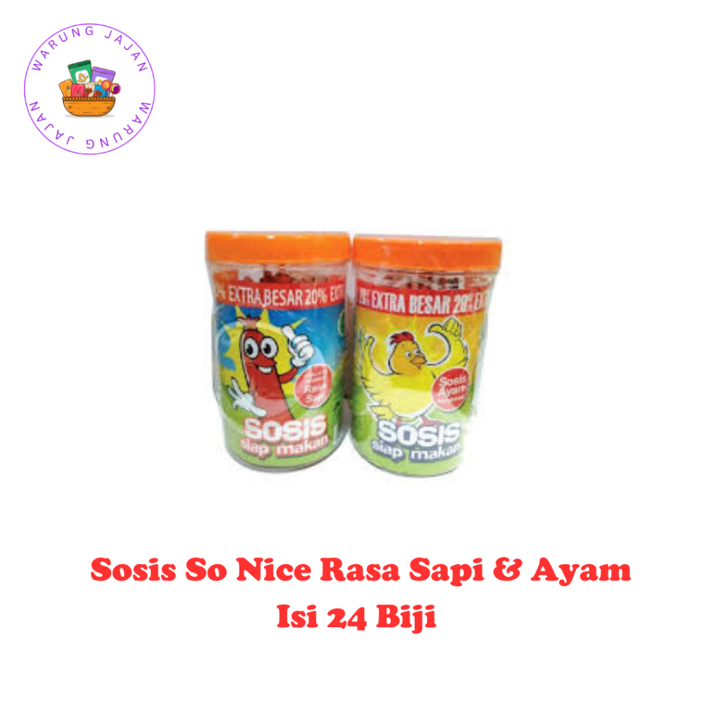 

Sosis So Nice Toples Rasa Ayam & Sapi