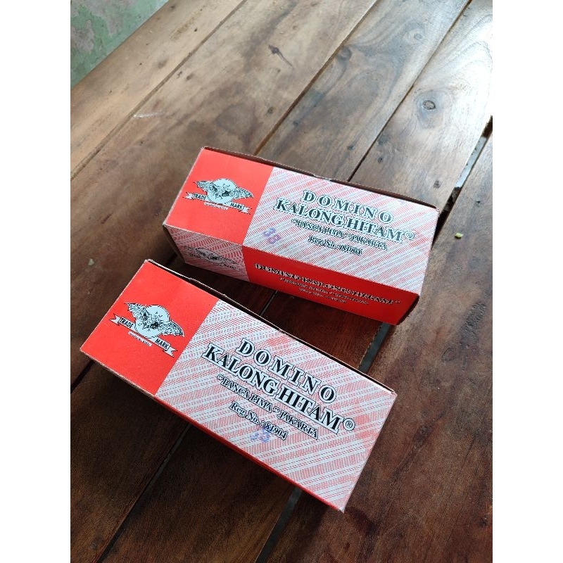 Mainan Kartu Domino Gaple Playing card Domino Kalong Hitam