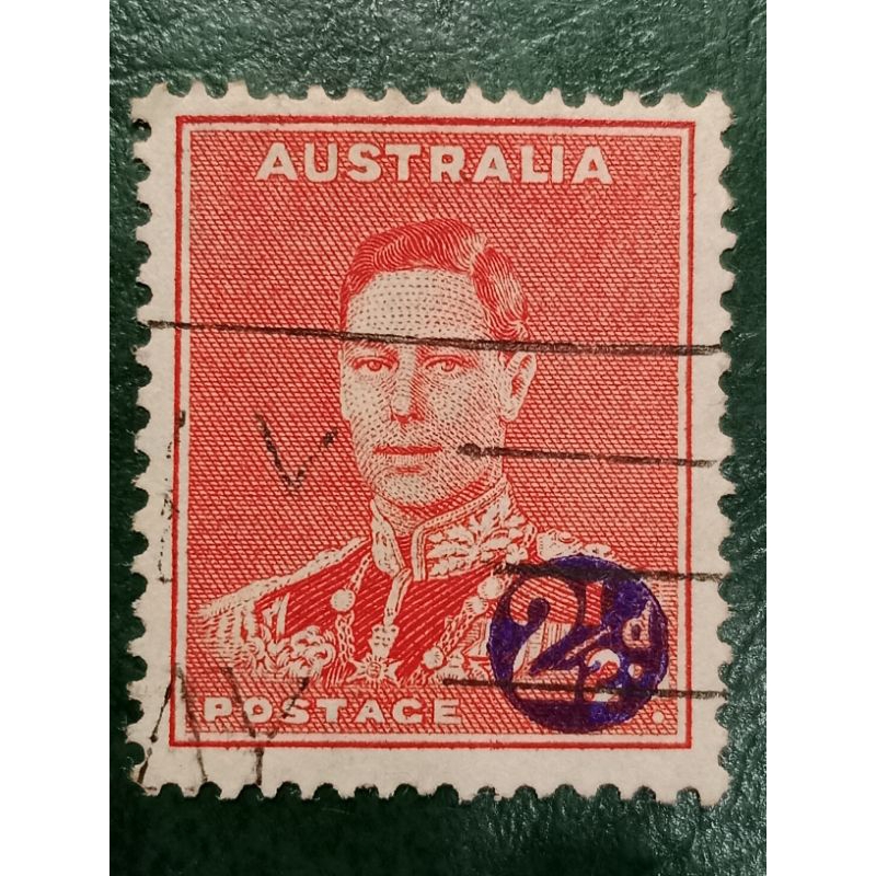 

Prangko Australia Cetak Tindih 2½ penny Tahun 1941 USED