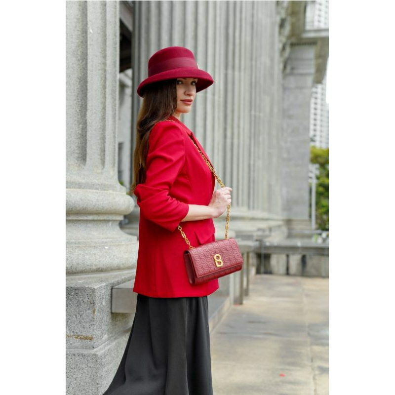 Luna Leather Wallet On Chain Buttonscarves