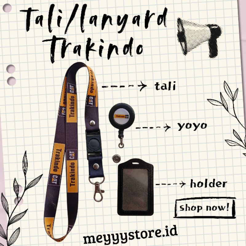 

Tali Id Card / Lanyard TRAKINDO CAT [Stok Melimpah] Termurahhh!!! readyyy