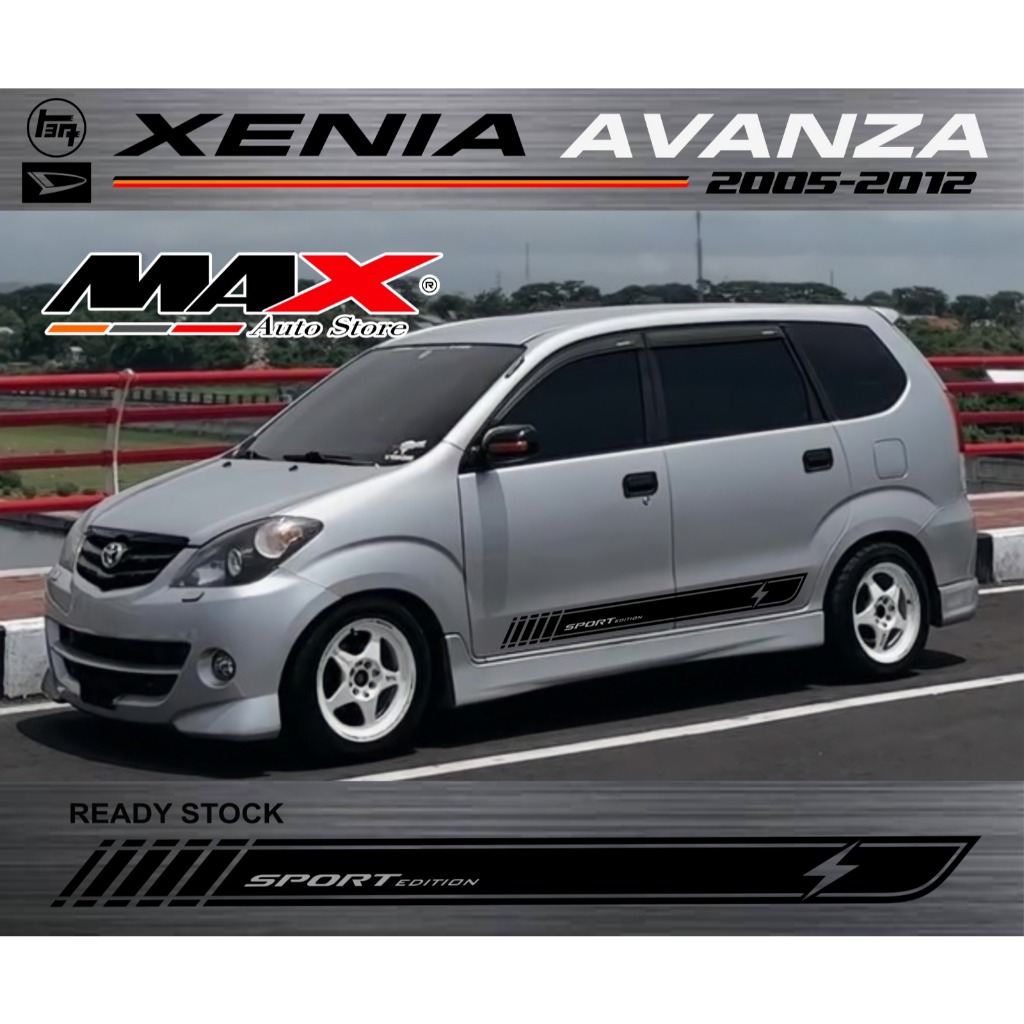 Sticker AVANZA 2005 - 2010 Stiker mobil Avanza lama