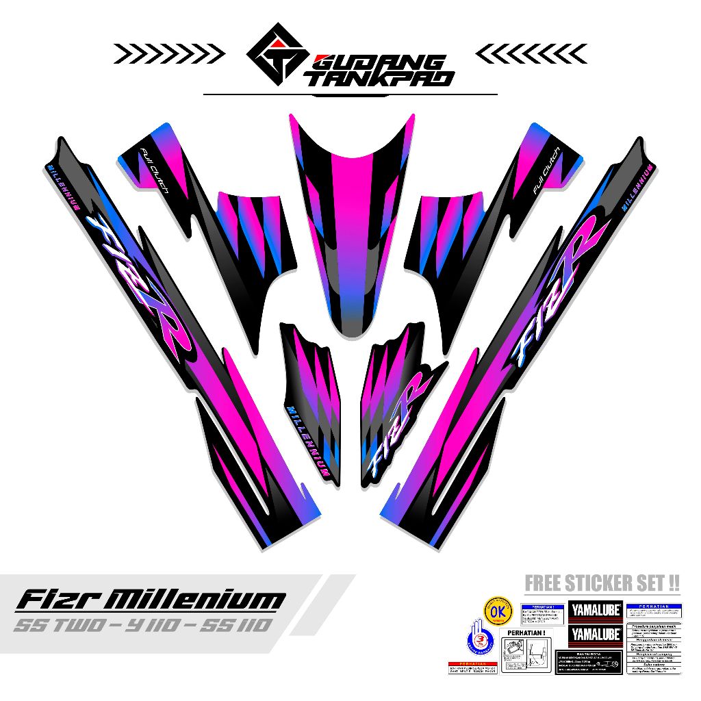 STRIPING MOTOR YAMAHA FIZ R / MTF 2 / STIKER STRIPING F1ZR / STIKER POLET FIS R / STRIPING FIZ R / S