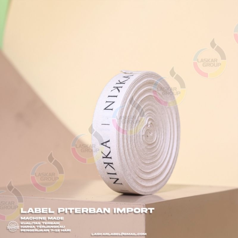 

15 meter label cotton/label hijab/label piterban/label tas