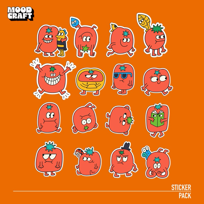 

Sticker Vinyl Kartun Buah Tomat Lucu - Sticker Pack | SP - 010