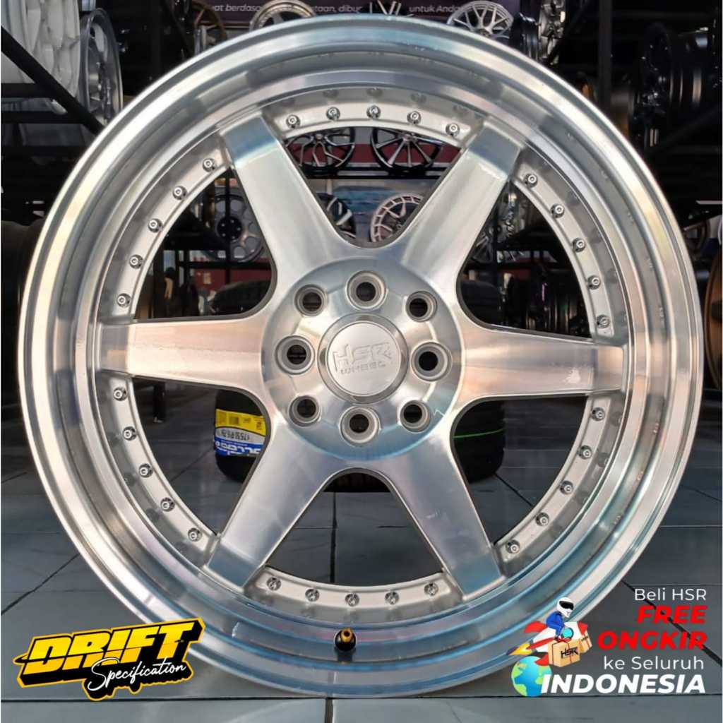 Velg Mobil HSR Borgo Ring 17 Lebar 7,5 / 8,5 - Velg Vios Yaris Avanza Xenia Calya Sigra