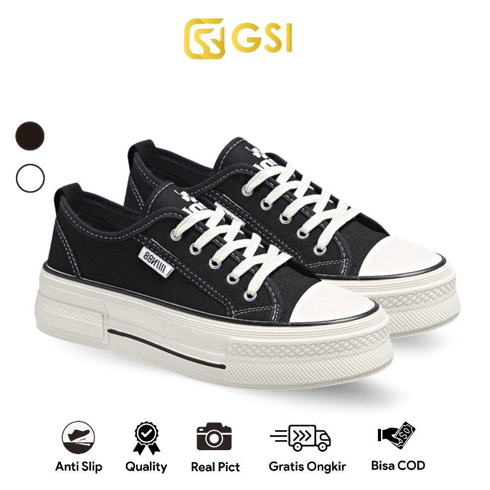 MURAHBANGET GSI Carly 1276 BEST SELLER Sepatu Sneakers Sepatu kanvas Sekolah Casual Wanita SIZE 3641