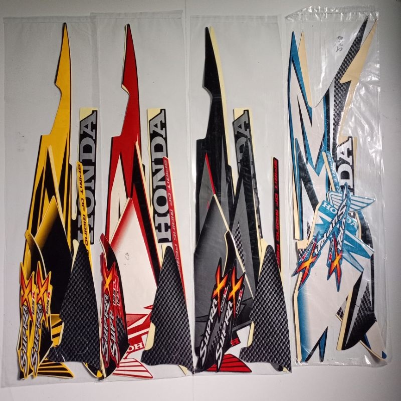 Stiker Striping Sticker Motor Honda Supra x 125 R 2007 List Les Body Motor Honda Supra X 125 R 2007