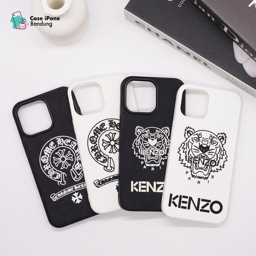 Case Iphone 7/8/X/11/12/13/14/15 Pro Max Motif Karakter Kenzo Warna Hitam Dan Putih Softcase TPU Ip