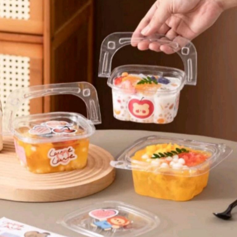 Top Sale 25set Mika Keranjang  Tutup  Mika Buah Gagang  Mika Agar  Mika Tray