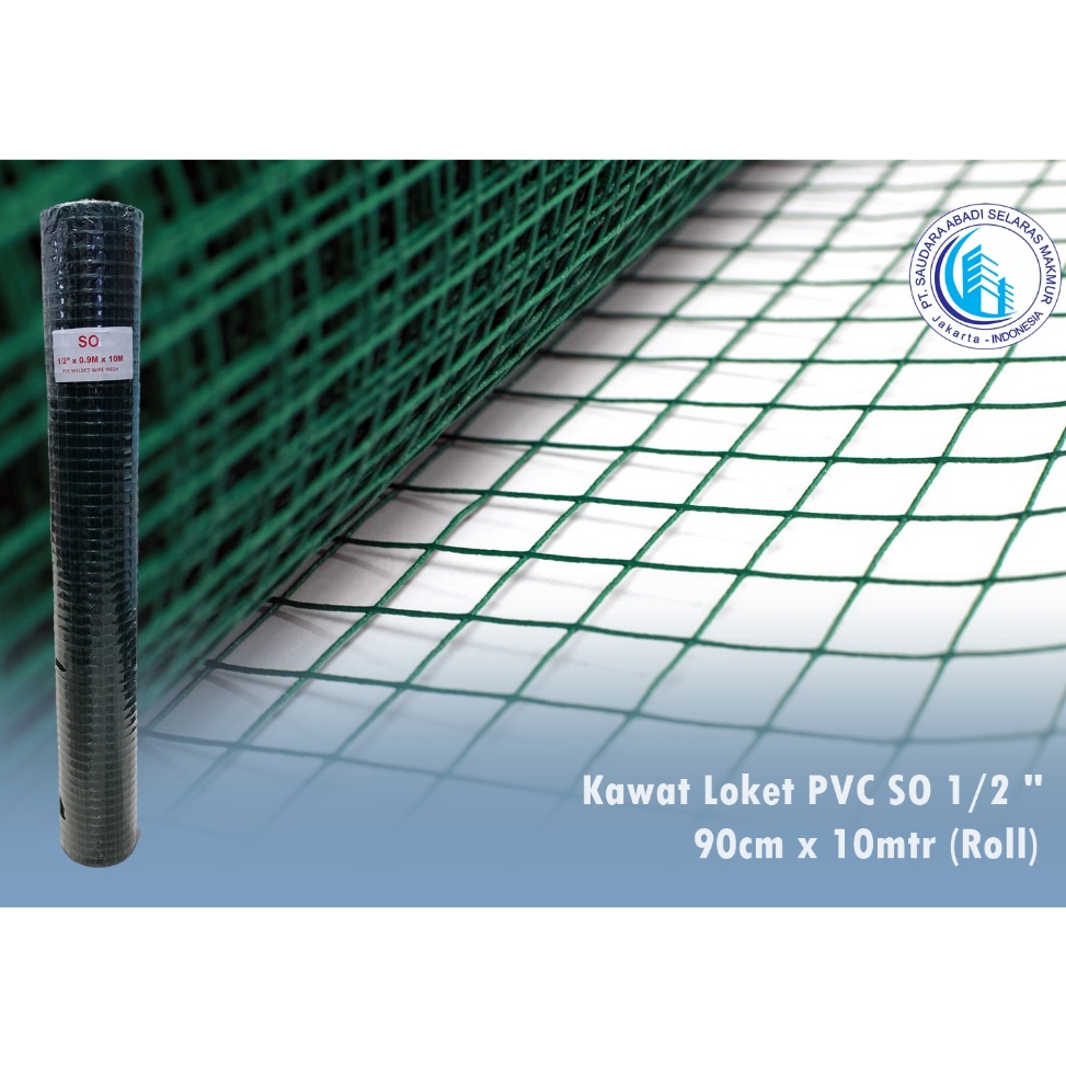 NEWSTOCK Kawat Loket Hijau Kawat Loket PVC 12