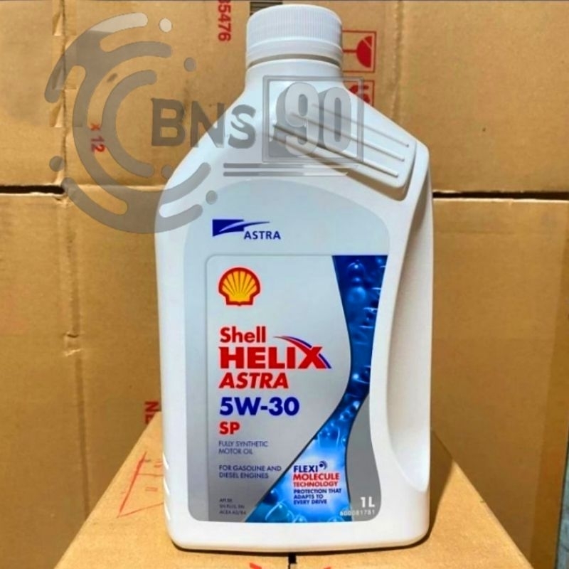 ORIGINAL Shell Helix ASTRA 5w/30 api SP ukuran 1 LITER