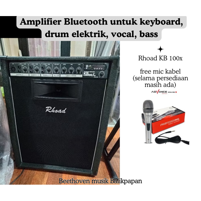 amplifier rhoad kbx 100 bluetooth