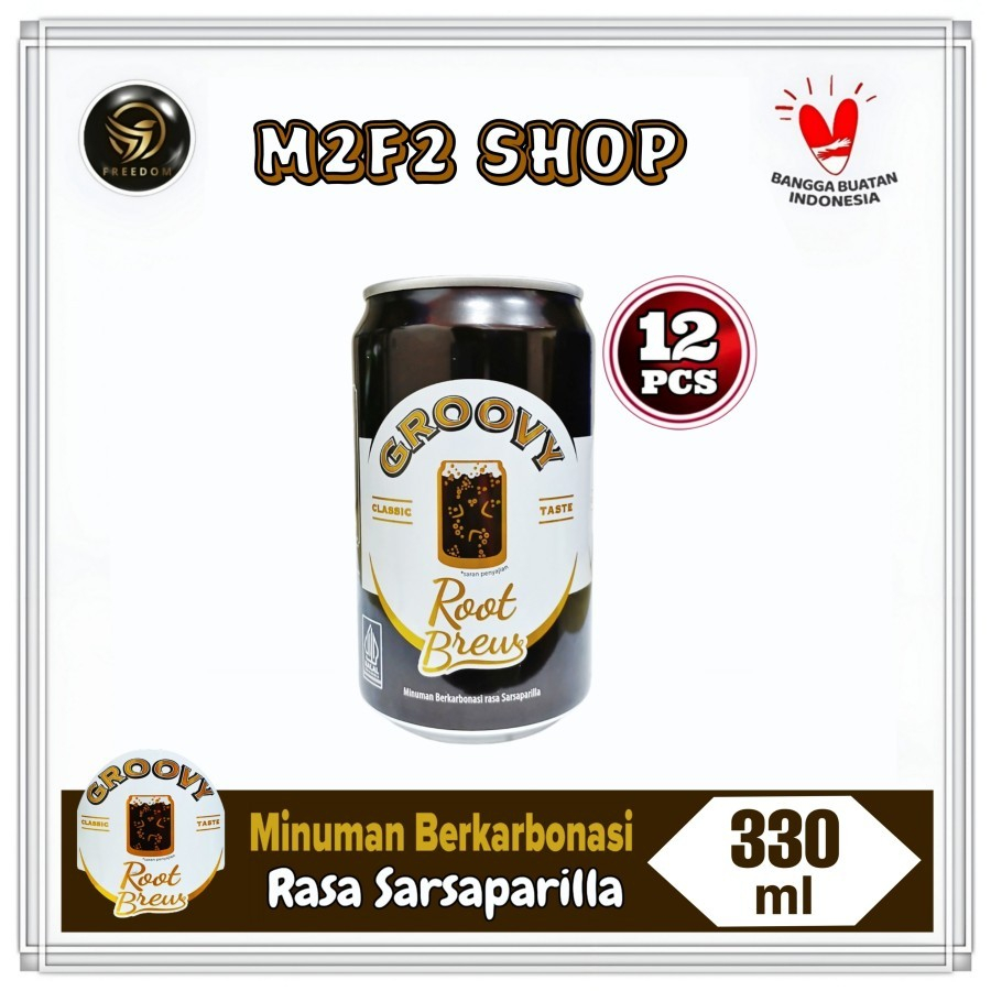 

Root Brew Groovy Soda Drink Classic Taste Original Can | Minuman Sarsaparilla Kaleng - 330 ml (Kemasan 12 Pcs)