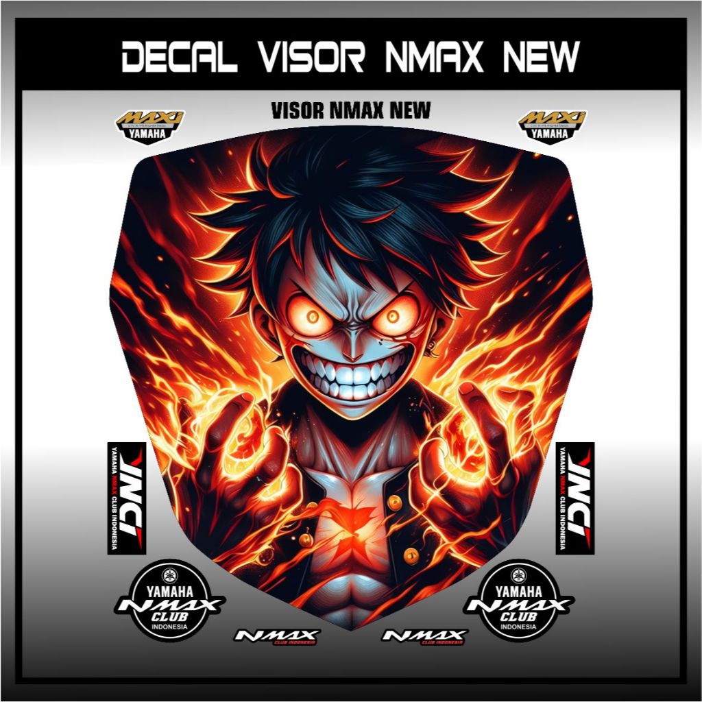 Stiker Decal Visor New Nmax 2022- 2023 / STIKER VISOR NMAX NEW ANIME