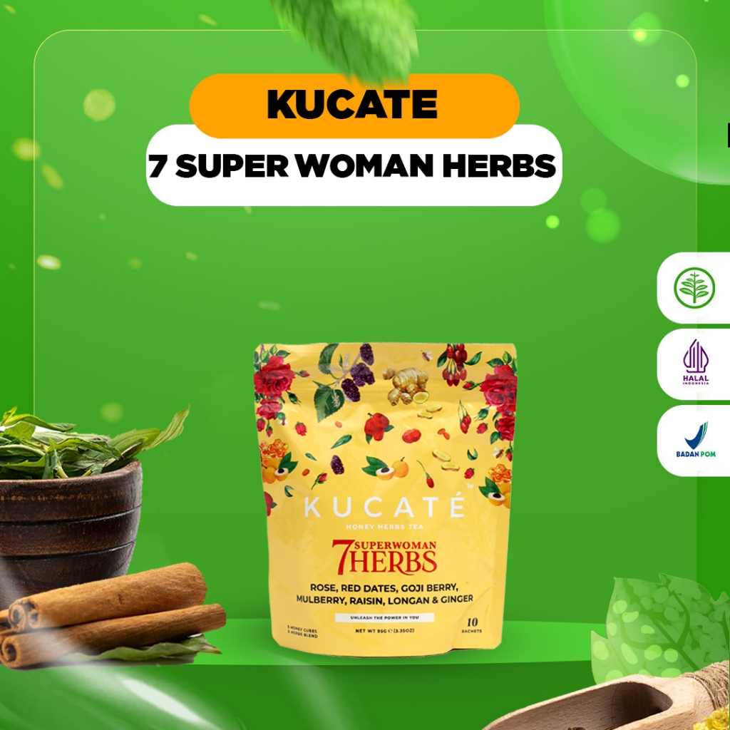 

Kucate - Kucate Superwomen Untuk Wanita berpantang dan Menysui Isi 10 Sachet