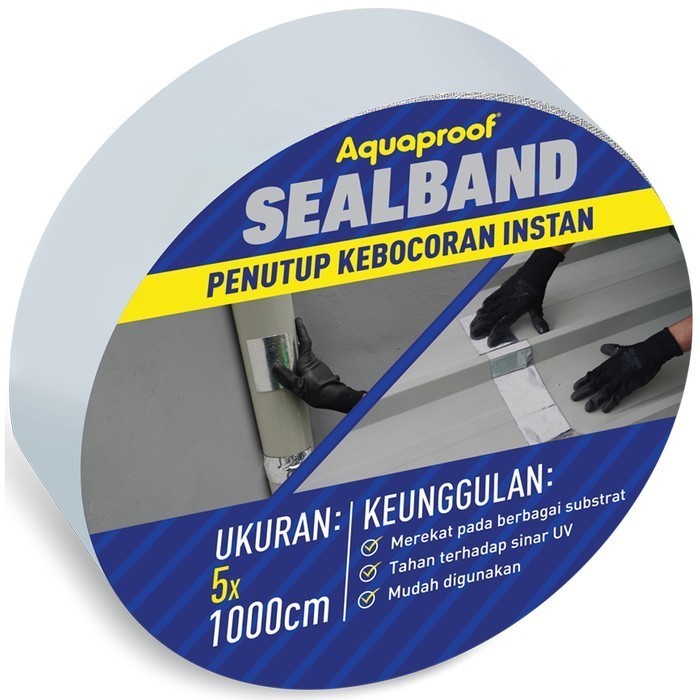 SEALBAND LAKBAN ISOLASI ANTI BOCOR PENUTUP KEBOCORAN INSTAN AQUAPROOF(HARGA PER METER)