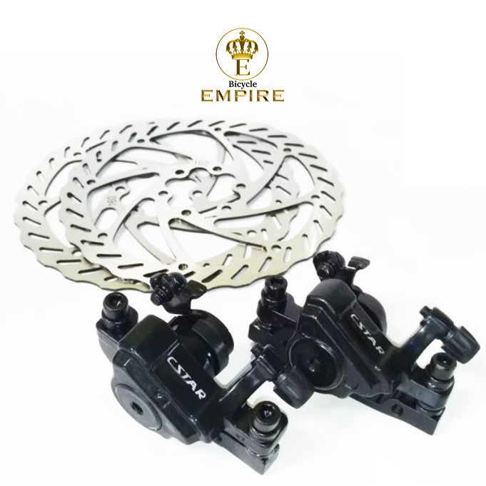 Rem Cakram Sepeda Disc Brake Set CSTAR Mekanik Kaliper Rotor Bicycle Empire