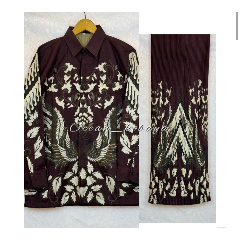 kemeja batik couple / batik motif garuda