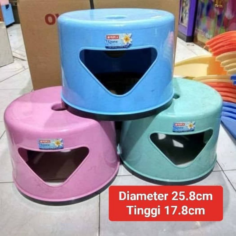 kursi plastik bangku plastik jongkok plastik Model Bulat Lion Star