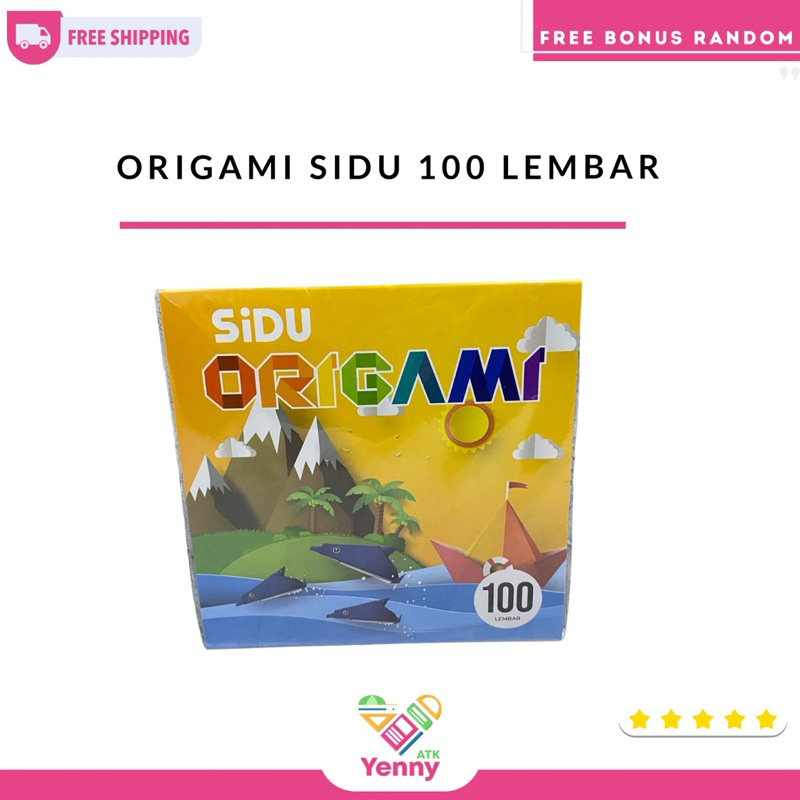 

Kertas Origami Sidu Besar | Sidu Kertas Origami 1 Pack 100 Lembar (10 warna)