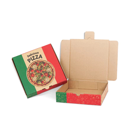 

(10 Pcs)Box Pizza Packaging 20x20x5 Cm Kardus Kemasan Pizza Kotak Packing Hampers Baju Hoodie