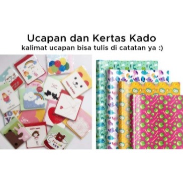

Kertas Kado Dan Kartu Ucapan Sudah Termasuk Packing