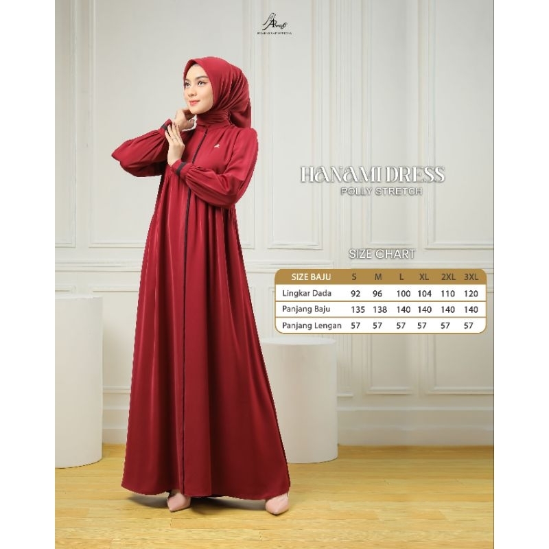 Arrafi Dress Simple||Gamis Arrafi|| Hanami Dress