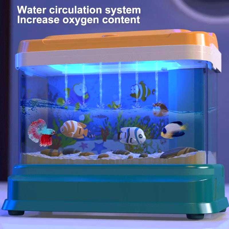 Aquarium Ikan Magnet Lampu Anak Mainan Anak Aquarium Ikan