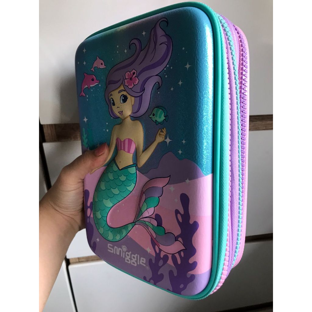 

SMIGGLE DYNAMIC PENSILCASE HARDCASE TRIPLE ZIP MERMAID - TEMPAT PENSIL SMIGGLE