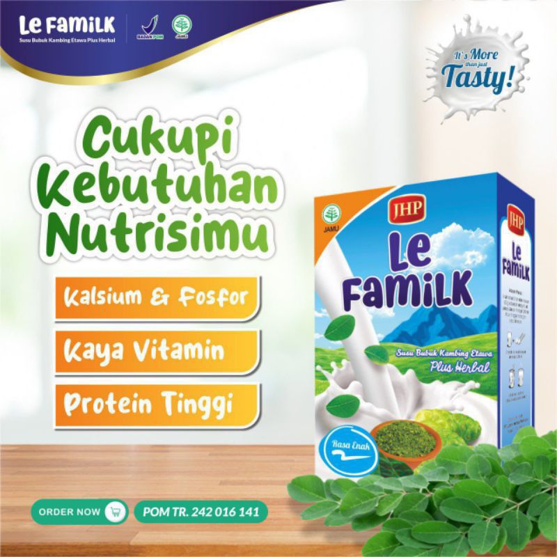 

Promo Susu kambing etawa plus herbal| Susu le familk| Susu kambing etawa le familk 200 gram