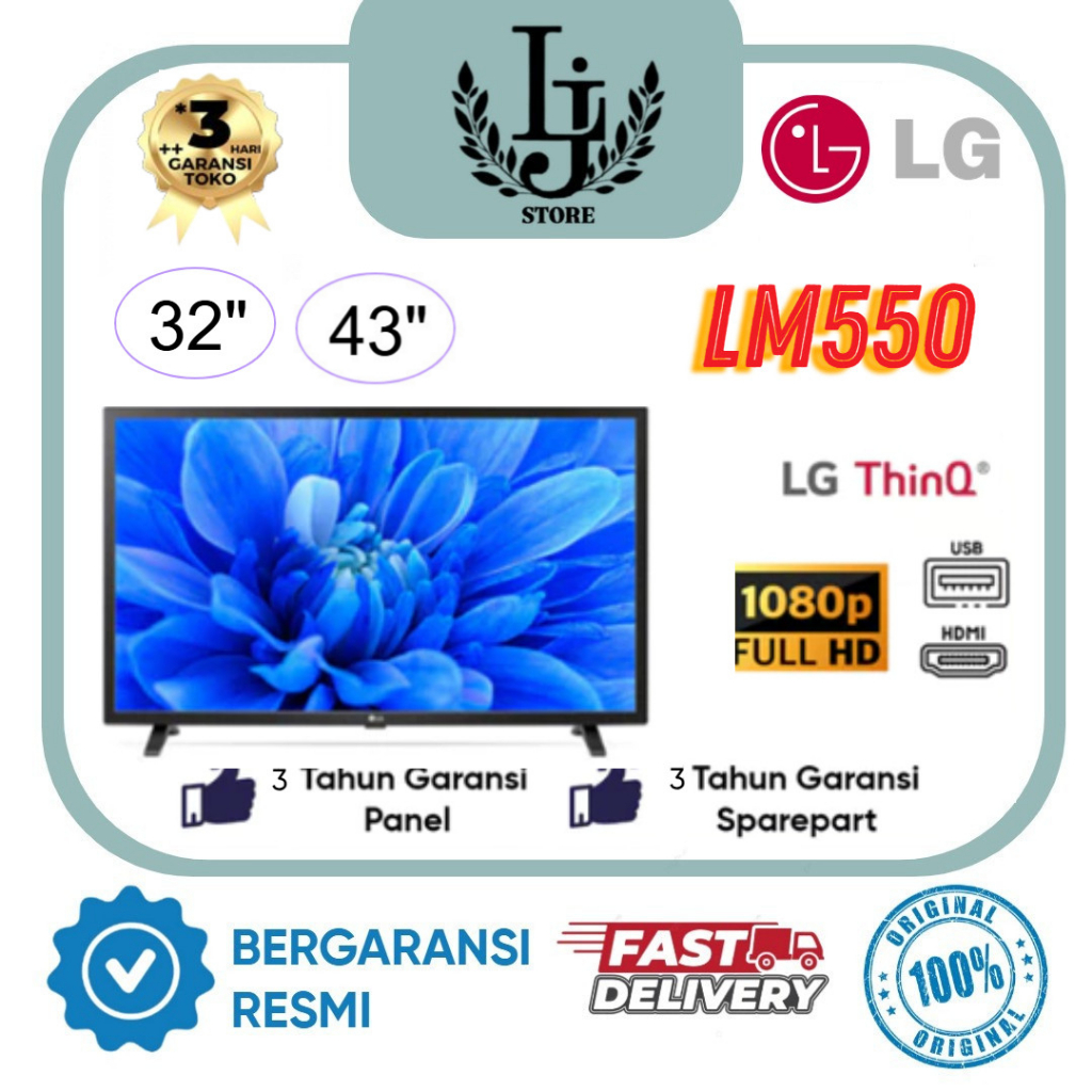TV LED LG 32LM550 / 43LM550 LED LG 32Inch / 43Inch Digital TV LG