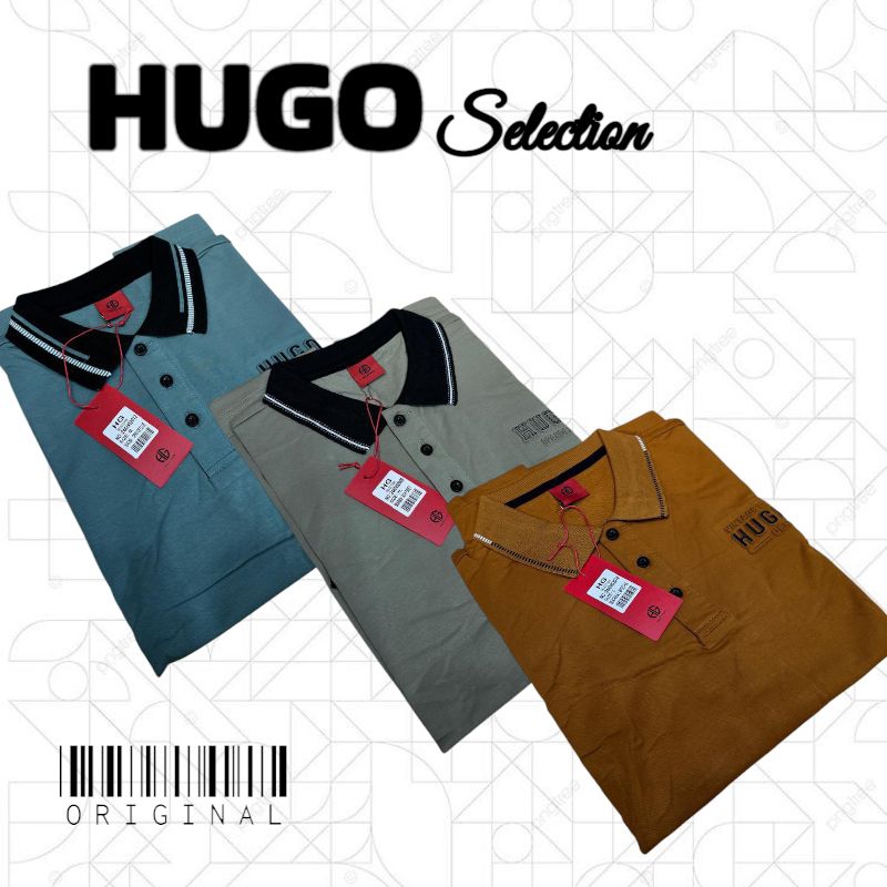 Kaos Kerah Polo Hugo Selection ORIGINAL | Spandex Tebal