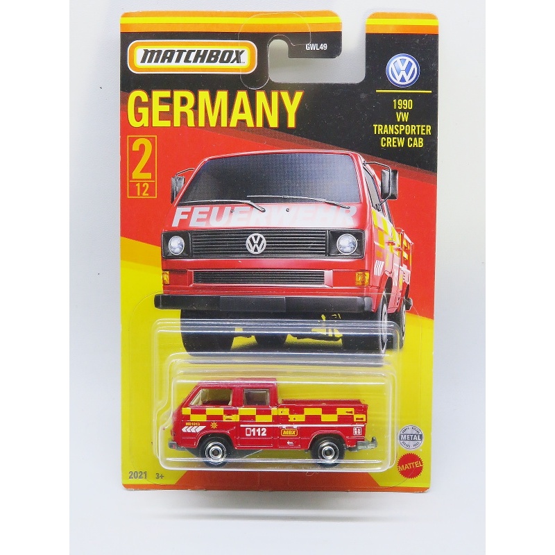 Matchbox 1990 Volkswagen VW Transporter Crew Cab - Best of Germany