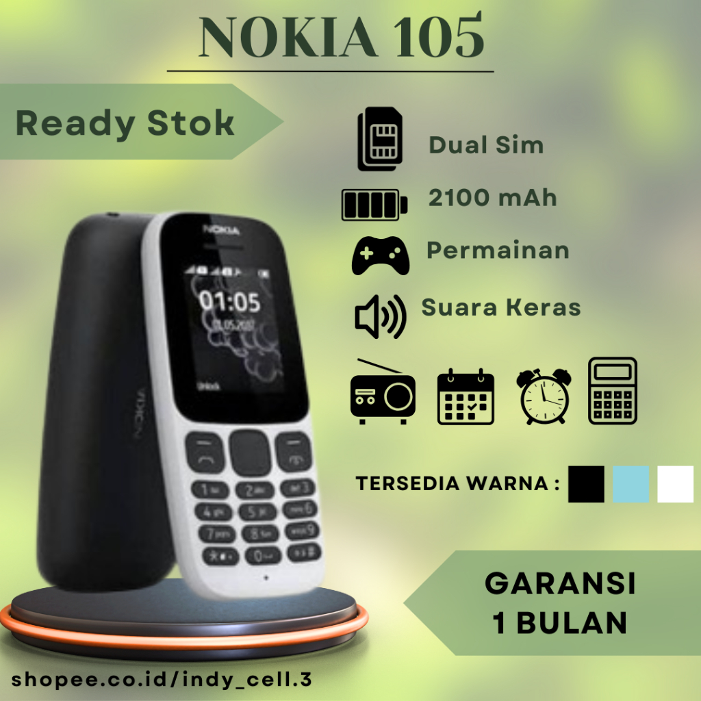 Hp Nokia 105 Handphone Jadul Hp Nokia Jadul Murah Hp Nokia Murah Hp Jadul Nokia 105