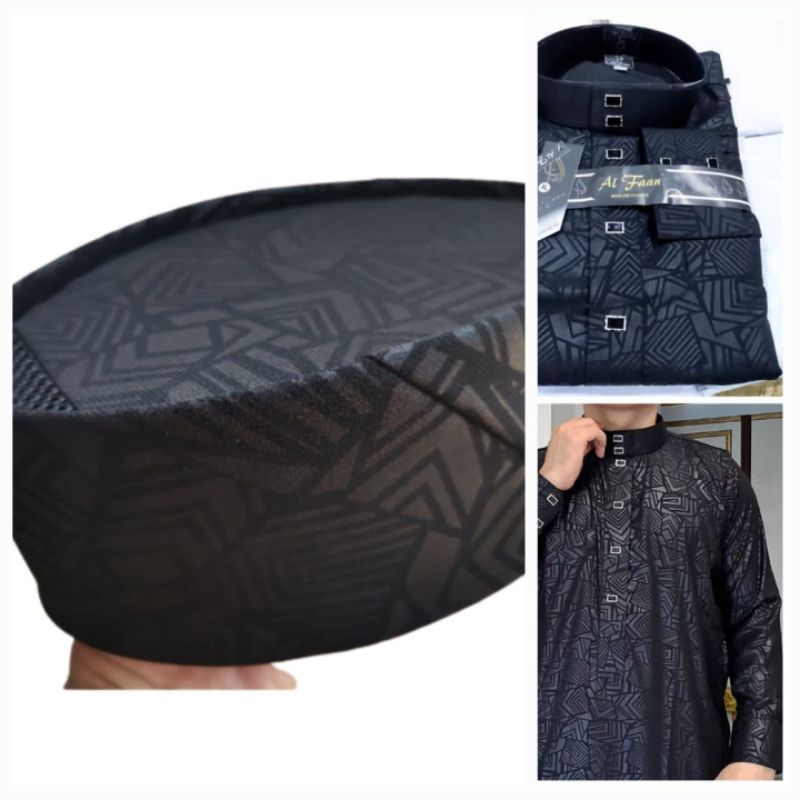 songkok peci kopyah peci hitam sultan embos premium