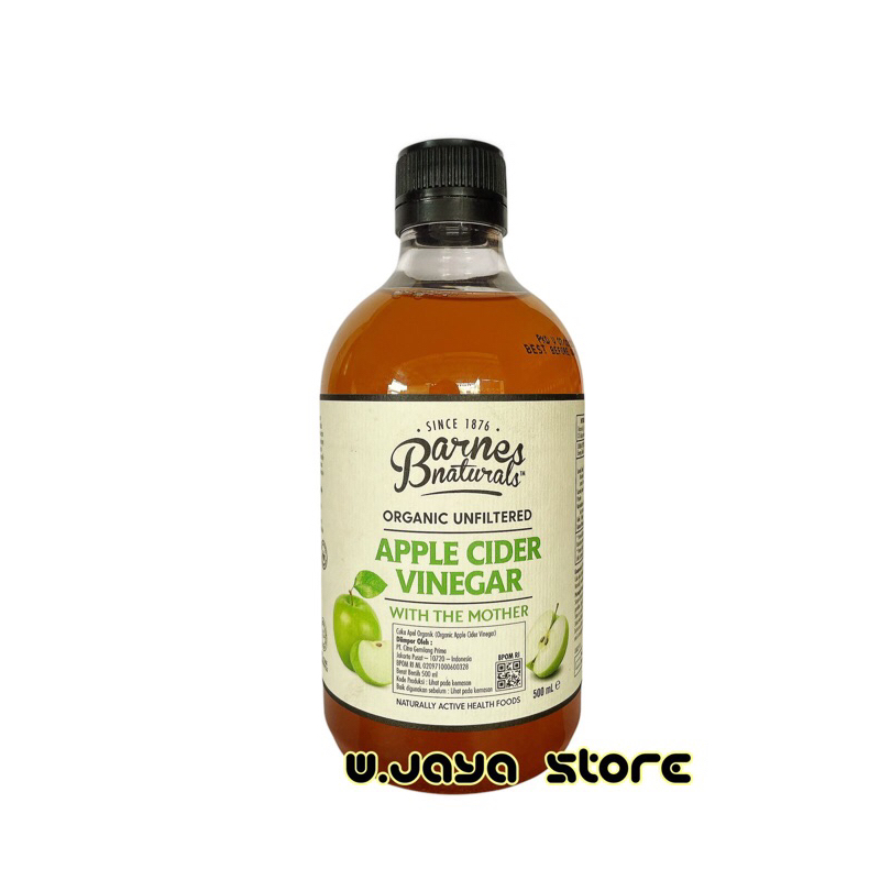 

Barnes Apple Cider Vinegar Organic Unfiltered 500ml