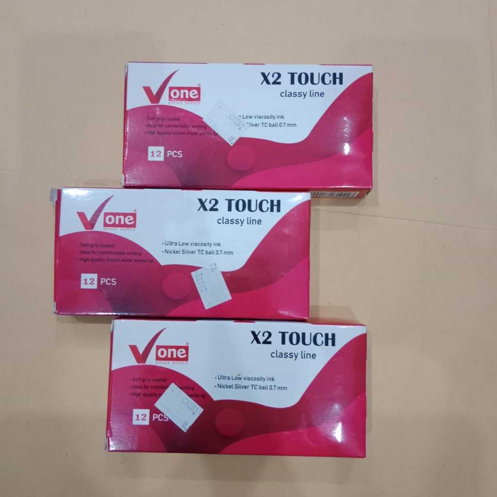 

Pulpen V one X2 touch classy line 0.7mm