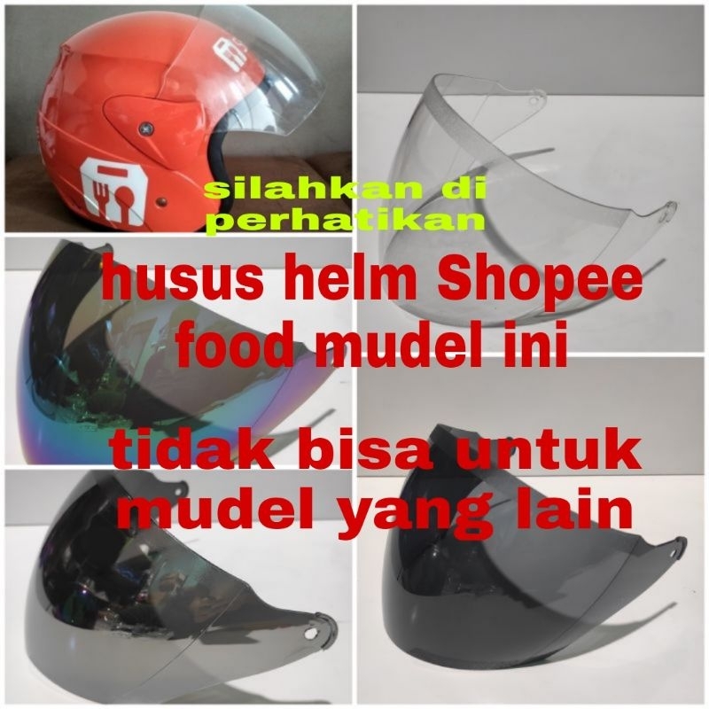 Kaca helm Shopee food